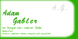 adam gabler business card