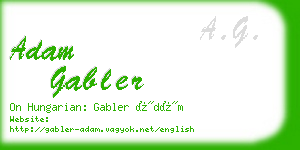 adam gabler business card